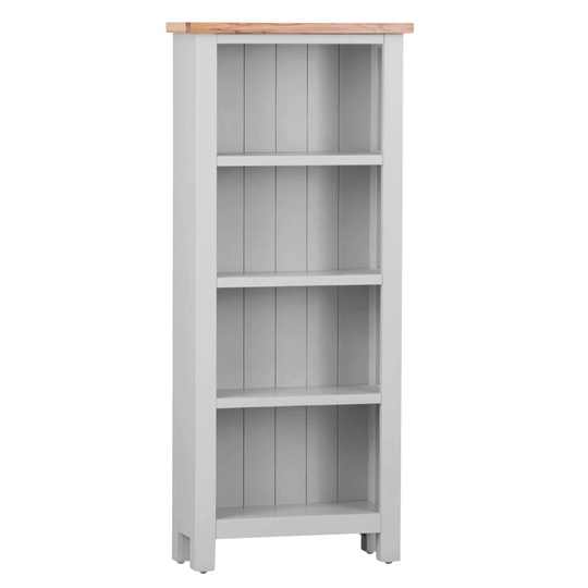 Tall Bookcase With 4 Shelves Light Grey