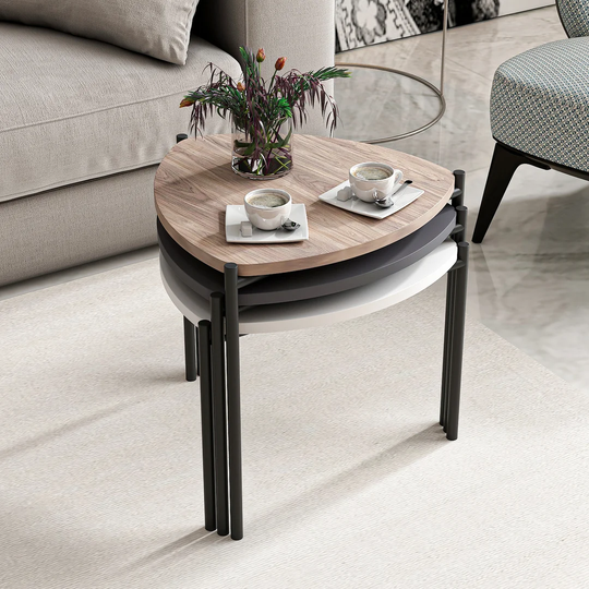 Nahla 3 Piece Coffee Table Set