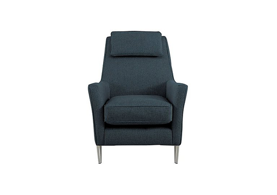 Uniqa Fabric Accent Chair - Blue