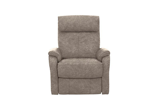 Rowan Fabric Swivel Rocker Recliner Armchair - Mink
