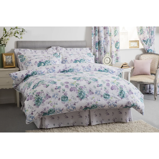 Jadene Mauve/Teal 150 TC Duvet Cover Set