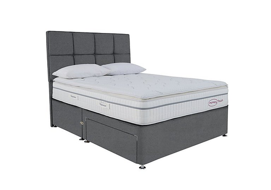 Sleepeezee - Memory Touch 2800 Divan Set - King Size - Grey