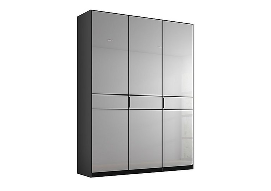 Rauch - Lando Hinged Mirror Wardrobe - 150-cm - Black