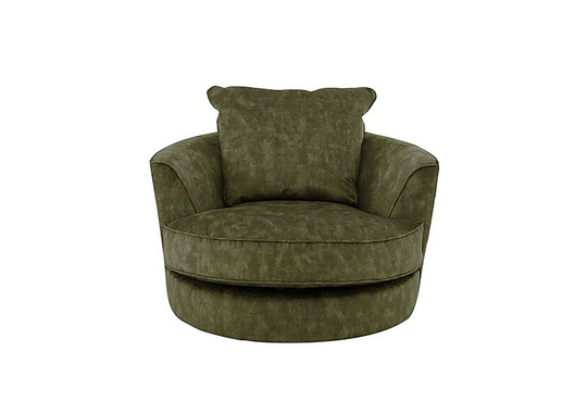Legend Fabric Swivel Chair - Green