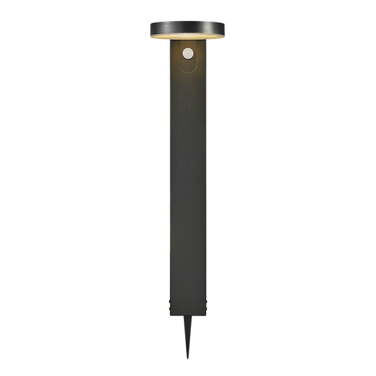 Alis Black Solar Powered Metal Pathway Lights