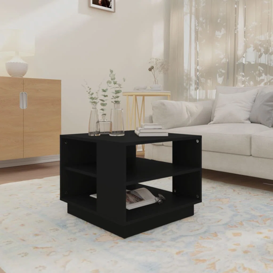 Ebern Designs Coffee Table Black 55X55x43 Cm Chipboard
