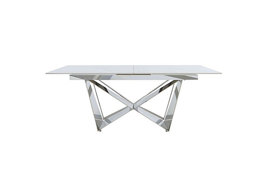 Marvel Chrome Extending Dining Table - 200-cm