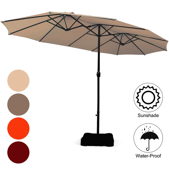 Paris 4.6m x 2.7m Rectangular Traditional Parasol