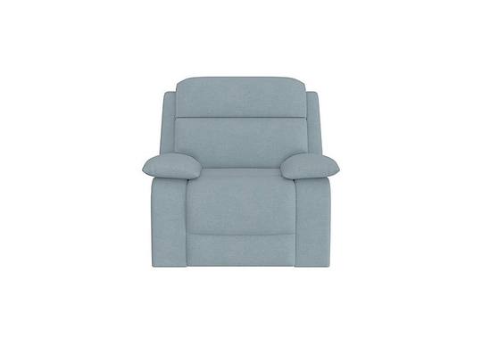 Moreno Fabric Recliner Armchair - Blue