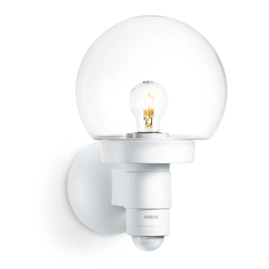Classic Outdoor Globe Wall Light L 115 S Motion Sensor Soft Light Start Manual Override E27