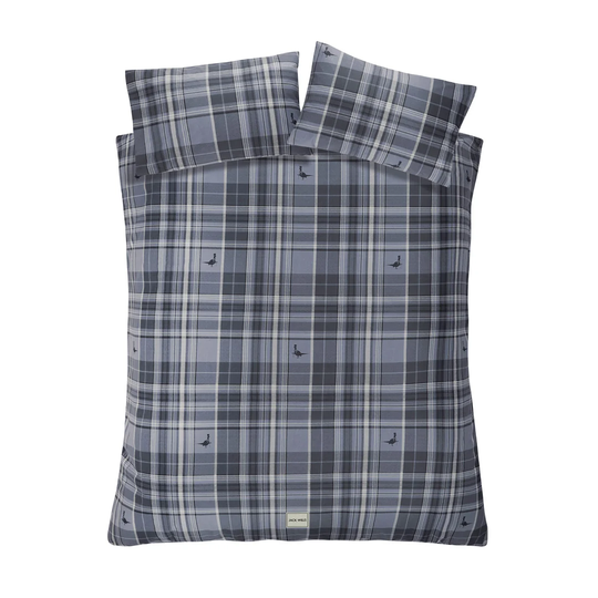Mr Wills Soft Blue 144 TC Reversible Duvet Cover Set
