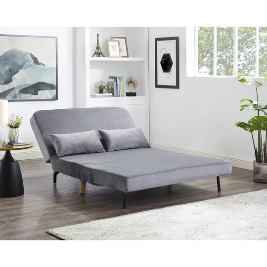 Grooms 120Cm Velvet Armless Sofa Bed