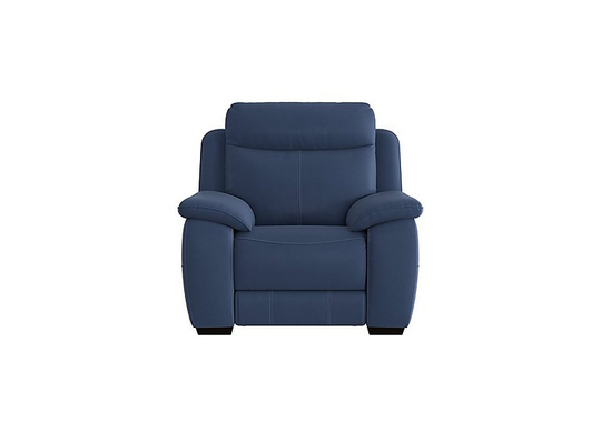 Starlight Express Fabric Power Recliner Armchair - Blue