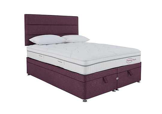Sleepeezee - Memory Touch Ortho End-lift Ottoman Divan Set - Double - Red