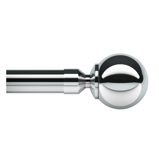 Parkton Single Curtain Pole and Hardware Set