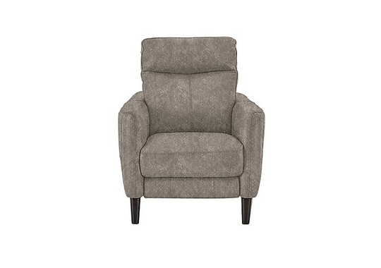 Compact Collection Petit Fabric Power Recliner Armchair - Mink