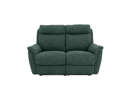 Orlando 2 Seater Fabric Power Recliner Sofa with Power Headrests - Green