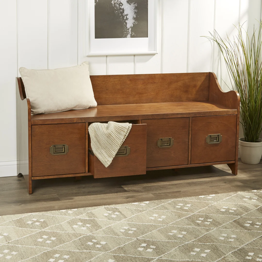 Edwards Wood Storage Bench