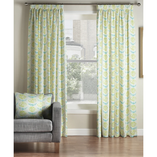 Stratton Pencil Pleat Room Darkening Curtains