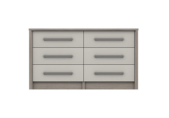 London Bedrooms - Euston 6 Drawer Wide Chest - Cream