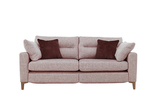 Uniqa 3 Seater Fabric Power Recliner Sofa - Red