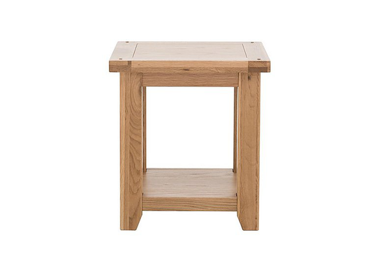 Furnitureland - California Solid Oak Lamp Table - Brown
