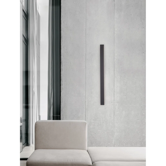 Krisztina 1 - Light LED Sandy Black Flush Mounted Sconce