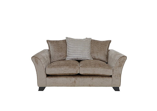 Sasha 2 Seater Scatter Back Sofa - Brown