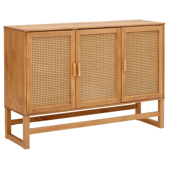 Divina 128 Cm Wide Pine Solid Wood Sideboard