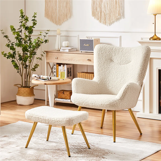 Mccreery 171.45Cm Wide Tufted Lounge Chair and Ottoman