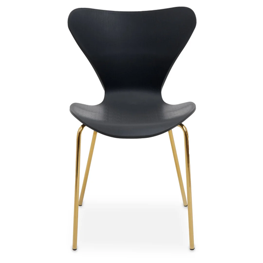Laila Dining Chair With Black Seat