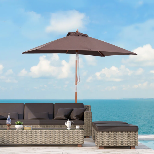 Sanville 1.5m x 2m Rectangular Beach Parasol