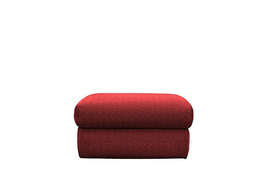 G Plan - Kingsbury Fabric Storage Footstool - Red