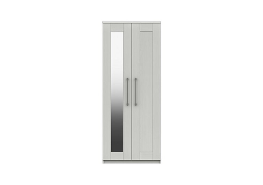 London Bedrooms - Fenchurch 2 Door Wardrobe with Mirror - White