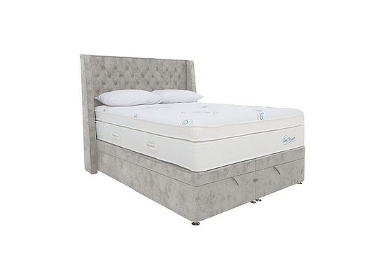 Sleepeezee - Geltouch Advanced 10000 End-Lift Ottoman Divan Set - Double - Grey
