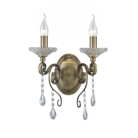 2-Light Candle Wall Light