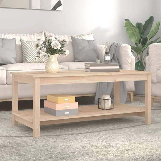 Mosher Solid Wood Coffee Table with Storage