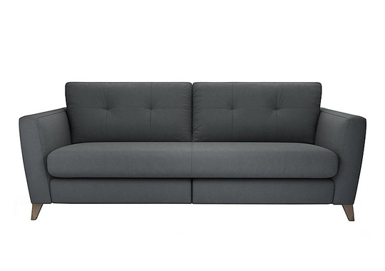 The Lounge Co. - Hermione 4 Seater Fabric Sofa - Grey