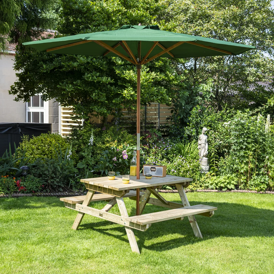 Pearsons Picnic Bench with Parasol