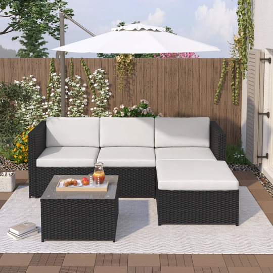 Damarrion 4 Seat Rattan Sofa Set
