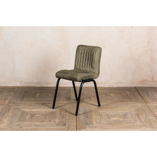 Hills Genuine Leather Upholstered Dining Chair