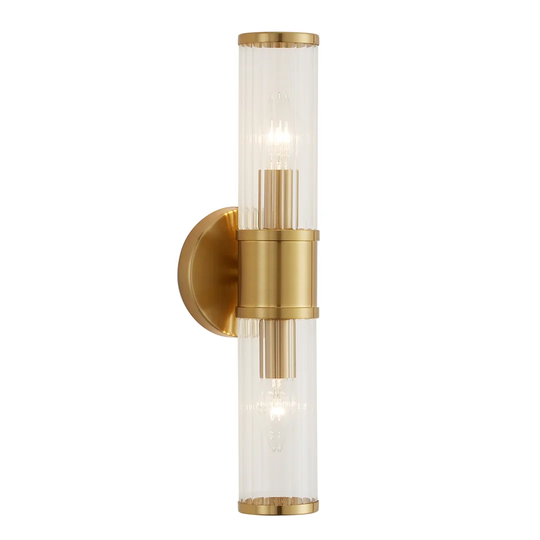 Herrin 2 - Light Dimmable Gold/Clear Up & Downlight