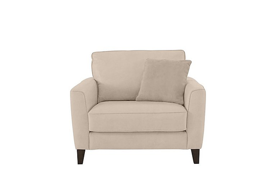 Brondby Fabric Cuddle Chair - Beige