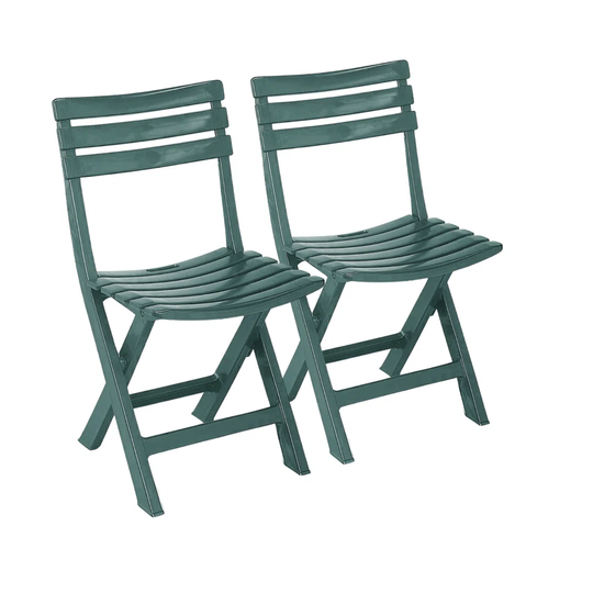 Komodo/Birky Collapsible Garden Patio Camping Chairs White X2