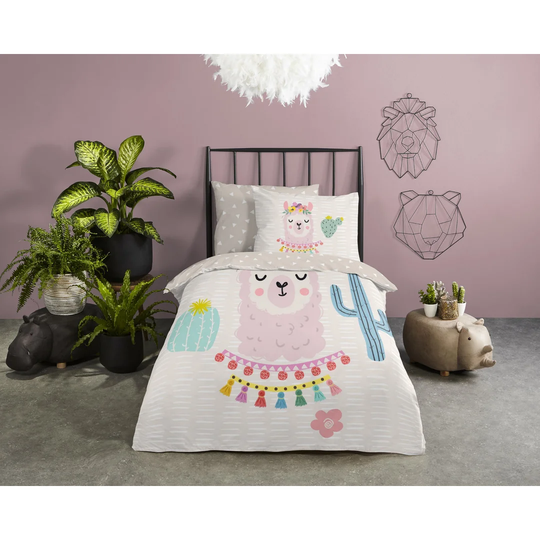Bed linen 135x200+1-80x80 Kids Good Morning No.30006 Sand