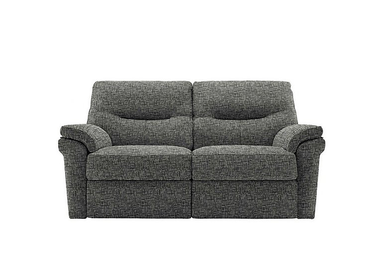 G Plan - Seattle 2 Seater Fabric Manual Recliner Sofa - Grey