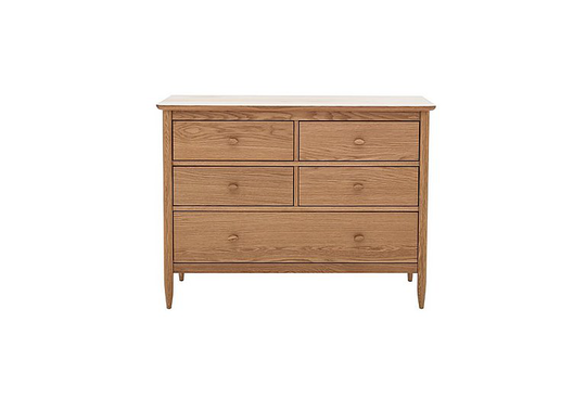 Ercol - Teramo 5 Drawer Wide Chest - Brown