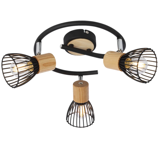 Antica 3-Light 42cm Ceiling Spotlight