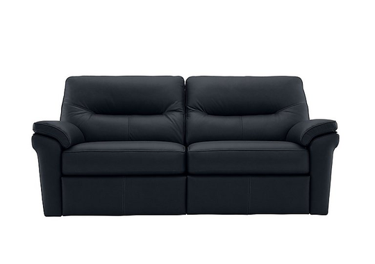 G Plan - Seattle 3 Seater Leather Sofa - Blue