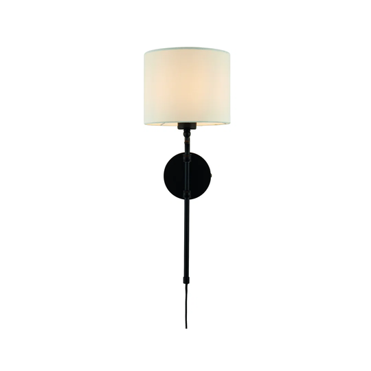 Sianna 1 - Light Dimmable Black Wallchiere